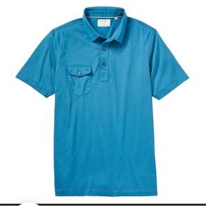 Like New Linksoul Coast Highway Classic Knit Polo Shirt Men Large Teal